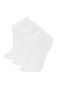 DeFacto Women Basic Plain 3-pack Cotton Slippers Socks