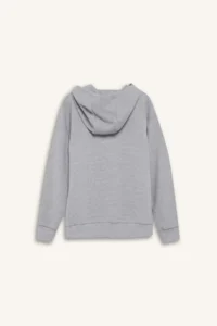 DeFacto Boys' Gray Hooded School Cardigan - Image 8