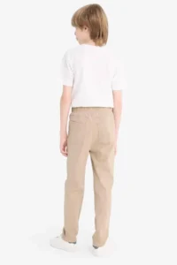 DeFacto Straight Leg Gabardine School Beige Boys' Trousers T8850A6/BG716 - Image 7