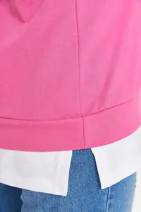 Trendyol Curve Fuchsia Thin Knitting Plus Size Sweatshirt - Image 3