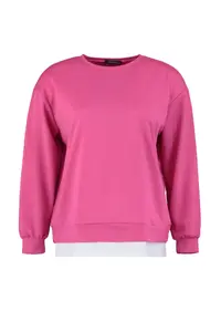 Trendyol Curve Fuchsia Thin Knitting Plus Size Sweatshirt - Image 6