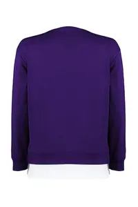 Trendyol Curve Purple Thin Knitting Plus Size Sweatshirt with T-Shirt Bottom Look - Image 6
