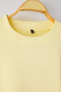 Trendyol Curve Yellow Thin Knitting Plus Size Sweatshirt with T-Shirt Outer Look - Image 6