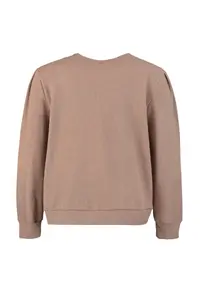 Trendyol Curve Stone Crew Neck Thessaloniki Thin Knitting Plus Size Sweatshirt - Image 6