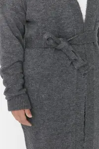 Trendyol Curve Anthracite Oversized/Bol Cut Knitwear Cardigan - Image 4