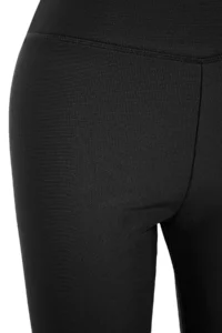 Trendyol Curve Black High Waist Ribbed Knitting Plus Size Leggings - Image 6