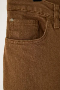 Trendyol Curve Brown High Waist Wide Leg Plus Size Wide Leg jeans - Image 6