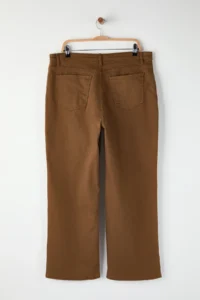 Trendyol Curve Brown High Waist Wide Leg Plus Size Wide Leg jeans - Image 7
