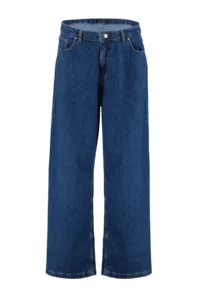 Trendyol Curve Indigo High Waist Wide Leg comfort/Middle Flexible Plus Size Wide Leg jeans - Image 12