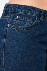 Trendyol Curve Indigo High Waist Wide Leg comfort/Middle Flexible Plus Size Wide Leg jeans - Image 5