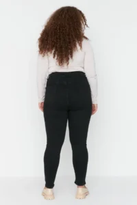 Trendyol Curve Black High Waist skinny Leg Flexible skinny plus size jeans - Image 5
