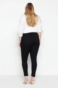 Trendyol Curve Black High Waist skinny Leg Flexible Plus Size skinny jeans - Image 11