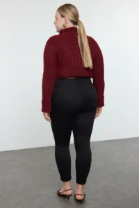Trendyol Curve Black High Waist skinny Leg Flexible Plus Size skinny jeans - Image 6