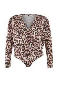 Trendyol Curve Multicolored padded Double breasted Kapama snaps Knitting Bodysuit - Image 5