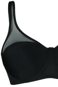 Trendyol Curve Black Hard Covered underwire Mesh Detailed Shaping Ironable Plus Size Bra - Image 7