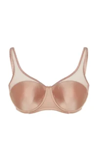 Trendyol Curve Mink Hard Covered underwire Mesh Detailed Shaping Ironable Plus Size Bra - Image 6