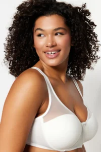 Trendyol Curve Ecru Fixed Covered underwire Mesh Detailed Shaping Ironable Plus Size Bra - Image 5