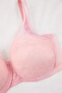 Trendyol Curve Pink Lace Shaping Plus Size Bra - Image 3