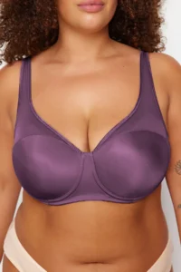Trendyol Curve Lilac Fixed Covered underwire Mesh Detailed Shaping Ironable Plus Size Bra - Image 4