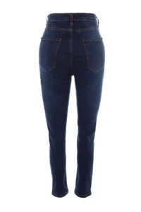 Trendyol Curve Dark Blue High Waist Flexible/Stretch Plus Size skinny jeans - Image 10
