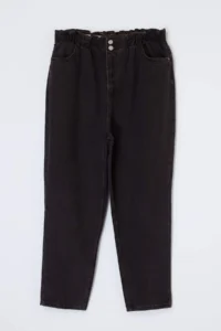 Trendyol Curve Brown high Waist Elastic Waist Plus Size Mom jeans - Image 4