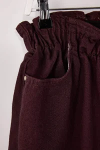 Trendyol Curve Burgundy High Waist Elastic Waist 100% Cotton Plus Size Mom jeans - Image 7