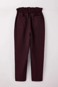 Trendyol Curve Burgundy High Waist Elastic Waist 100% Cotton Plus Size Mom jeans - Image 8