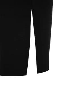 Trendyol Curve Black Long Sleeve Fitted Slit Midi/Middle Size Weaving Dress - Image 8