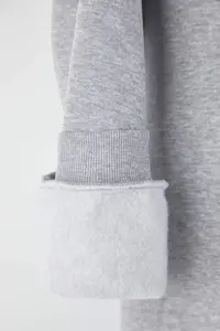Trendyol Curve Gray Melange Thick Embroidery Detailed Knitting Plus Size Sweatshirt - Image 7