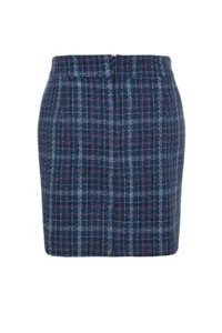 Trendyol Curve Mavi Plaid Patterned Skirt - Image 8