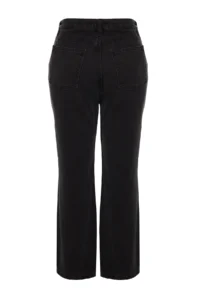 Trendyol Curve Anthracite High Waist Wide Cut plus size jeans - Image 12