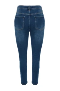 Trendyol Curve More Sustainable Navy Blue High Waist Flexible Plus Size skinny jeans - Image 12