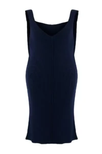 Trendyol Curve Navy Blue gilet Midi Size Knit Dress - Image 5