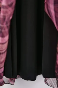 Trendyol Curve Multicolored Arched A Cut Midi Double breasted Yaka Patterned Siphon Weaving Dress - Image 6