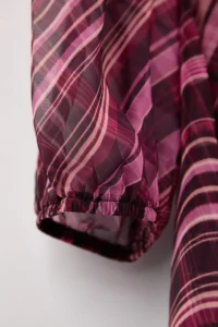Trendyol Curve Multicolored Arched A Cut Midi Double breasted Yaka Patterned Siphon Weaving Dress - Image 7