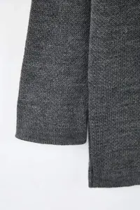 Trendyol Curve Anthracite Crew Neck buttoned Knitwear Cardigan - Image 7