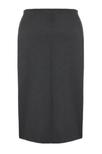 Trendyol Curve Anthracite Fiyonk/Laced Midi Weaving Plus Size Skirt - Image 8