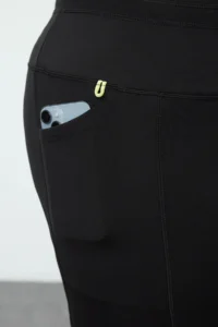 Trendyol Curve Black Brush Scuba Tam Size Sports Leggings - Image 4