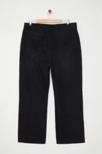Trendyol Curve Anthracite Yüksel Waist Stone Straight Fit plus size jeans - Image 8
