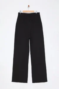 Trendyol Curve Black High Waist Wide Leg 100% Cotton Plus Size Wide Leg jeans - Image 7