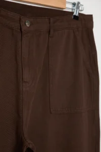 Trendyol Curve Brown High Waist Wide Leg 100% Cotton Non-Stretch Plus Size Wide Leg jeans - Image 7