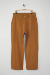 Trendyol Curve Mustard High Waist Wide Leg Plus Size Wide Leg jeans - Image 5
