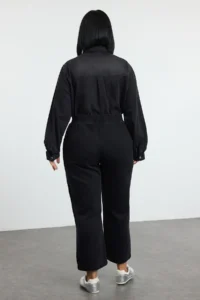 Trendyol Curve Anthracite High Waist Bali Elastic Stone Straight Fit plus size jeans - Image 5