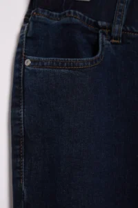 Trendyol Curve Dark Blue Elastic Waist flared leg comfort/Middle Flexible Flare Fit plus size jeans - Image 7
