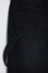 Trendyol Curve Black High Waist Beli Adjustable 100% Cotton Non-Stretch Baggy Fit Jeans - Image 7