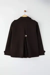 Trendyol Curve Brown Plus Size denim Jacket - Image 5