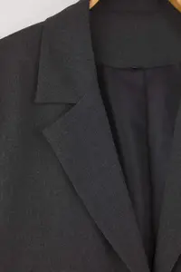 Trendyol Curve Anthracite Premium Oversized/Bol Kesim Lined Weaving Blazer Jacket - Image 8