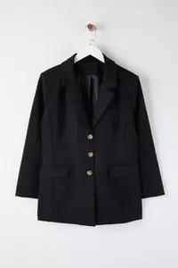 Trendyol Curve Special Collection Black Waist Plus Size Weaving Jacket - Image 5