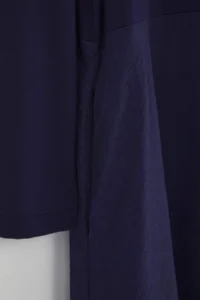 Trendyol Curve Navy Blue single jersey Weaving Midi Plus Size Dress - Image 7
