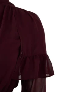 Trendyol Curve Plum Siphon Tyre Belli with flywheel Mini Weaving Plus Size Dress - Image 7